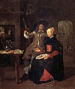 Gabriel Metsu, Self-Portrait with his Wife Isabella de Wolff in an Inn